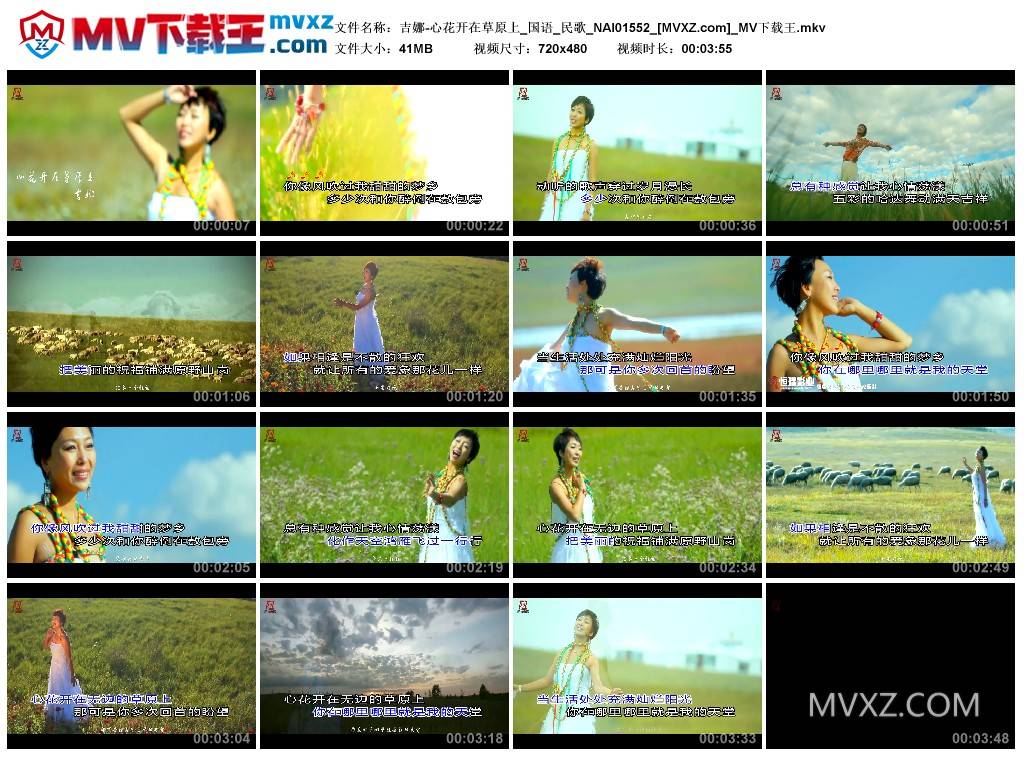 吉娜-心花开在草原上_国语_民歌_NAI01552